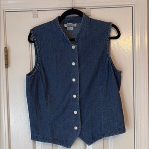 Talbots vintage  Blue Denim Vest